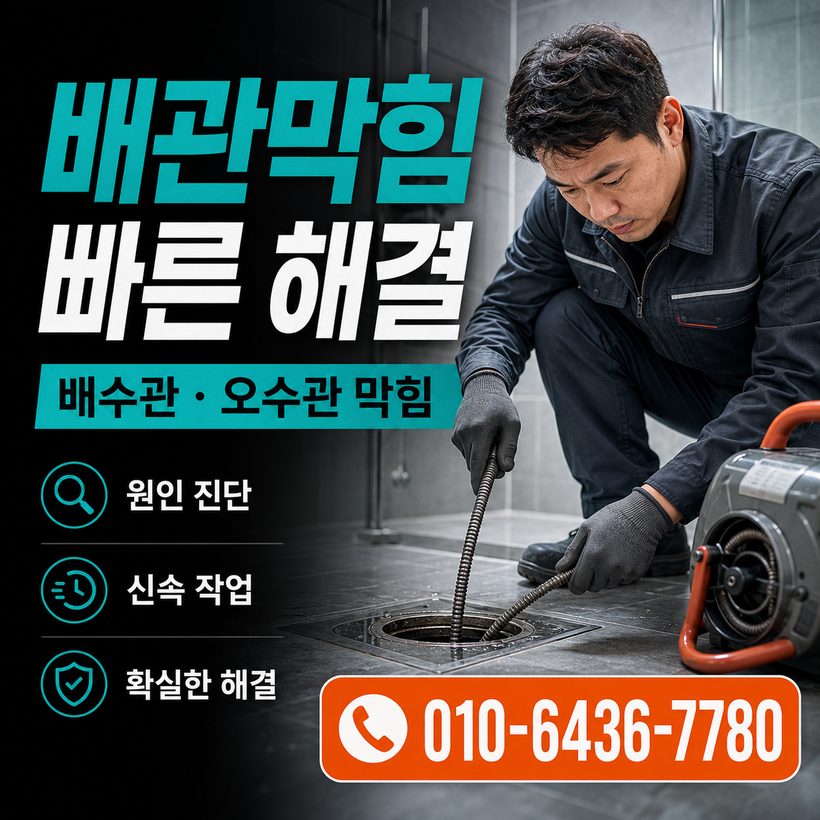 동서동 하수구막힘 빠른출동 5