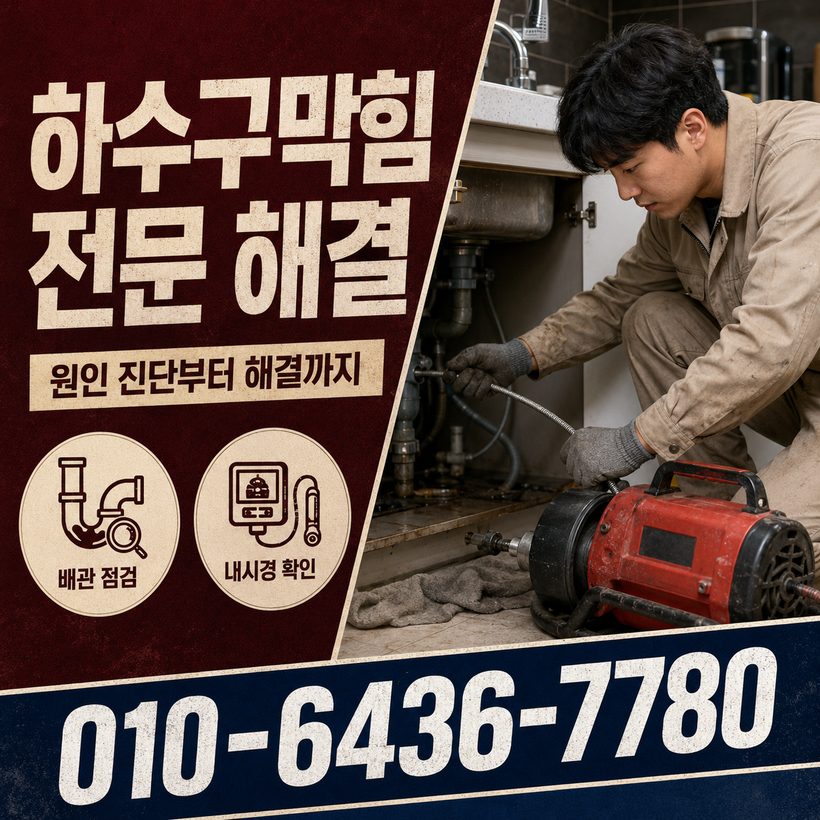 유천동 지역 하수구막힘 관련 이미지