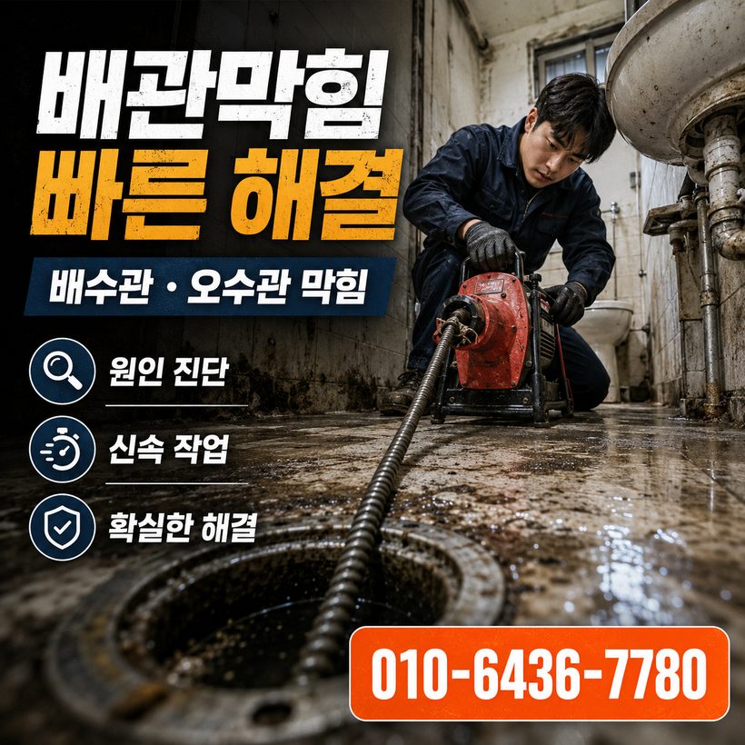 산양면 지역 싱크대막힘 관련 이미지