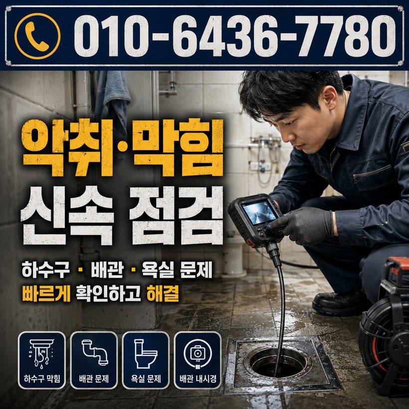 도평동 하수구막힘 빠른출동 2